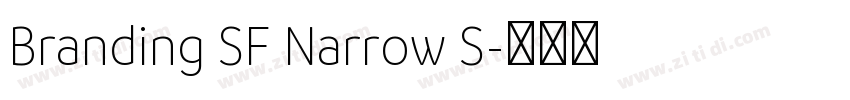 Branding SF Narrow S字体转换